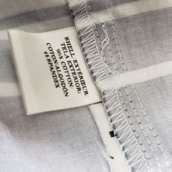 Ann Taylor blue and white shirt dress - Picture 3 of 8